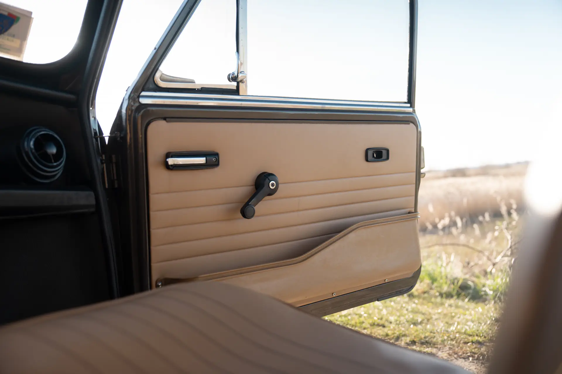 brown leather door cards mini classic with door pockets