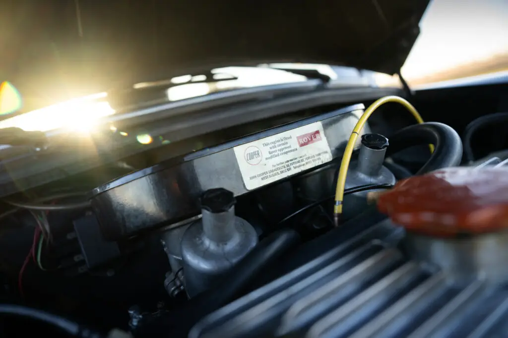 John cooper garage sticker on mini classic 1275cc cooper S