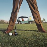 Mini MOKE pictured classic folder on a golf course in green
